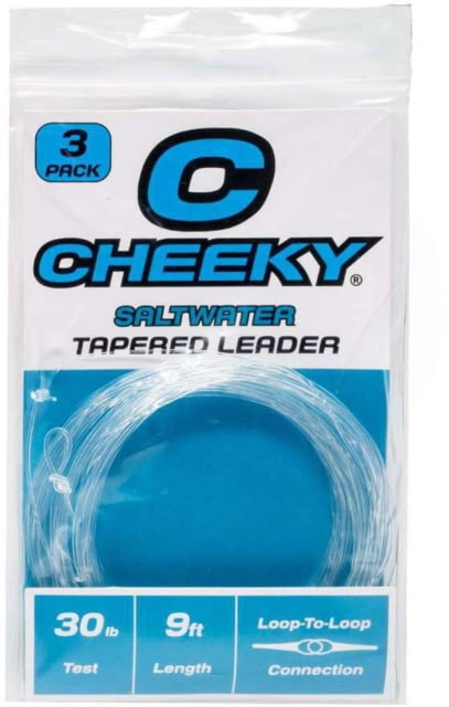 Cheeky Fishing Saltwater Leader 3-Pack 30 lb Clear
