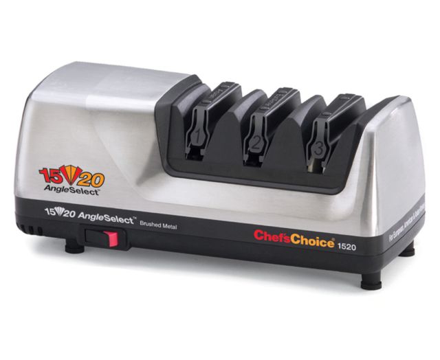 Chef's Choice Angleselect Diamond Hone 1520 Knife Sharpener 12 x 6.25 x 6 Brushed Metal