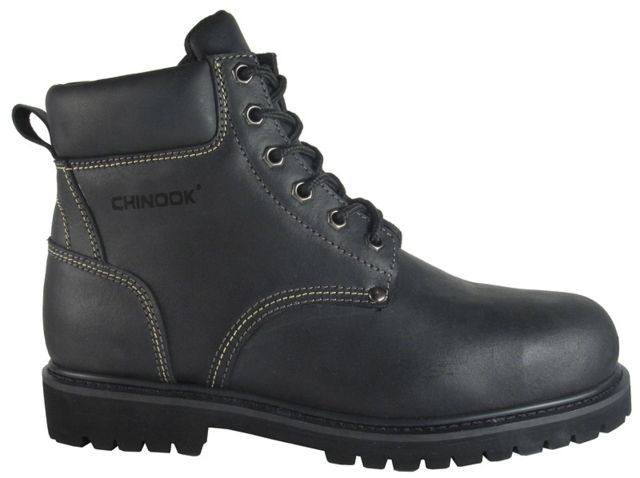 Chinook Footwear Oil Rigger Steel Toe Boots - Men's Black 10.5