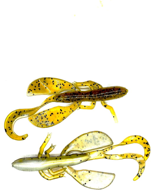 Chompers Baby Wild Hawg Soft Bait 3.5'' Green Pumpkin/Pearl Laminate