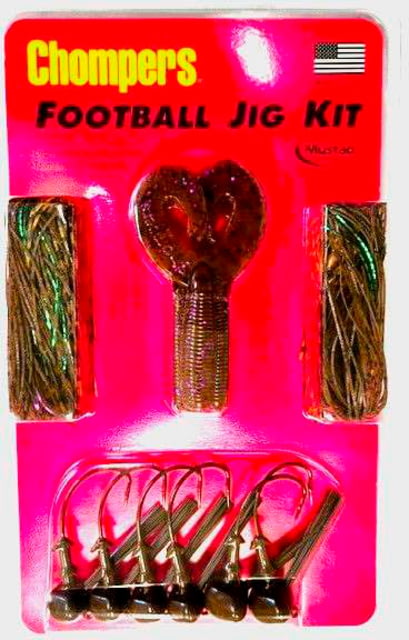 Chompers Football Jig Kit - 16 Pieces