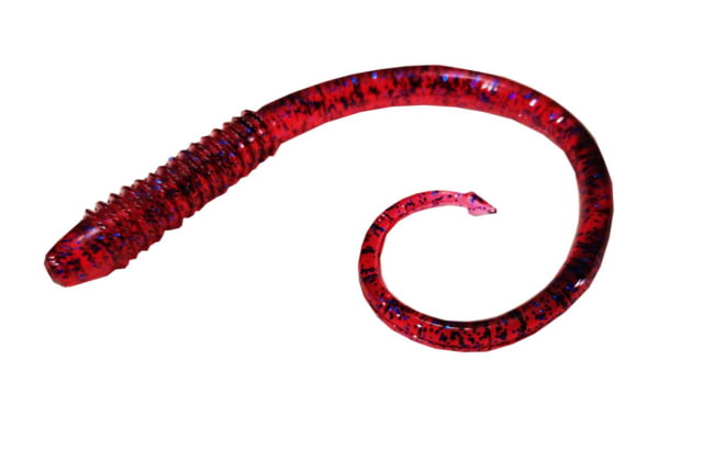 Chompers Possum Tail Worms Jig - 5 Pack Plum 5in