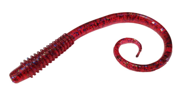 Chompers Possum Tail Worms Jig - 5 Pack Plum Apple 5in
