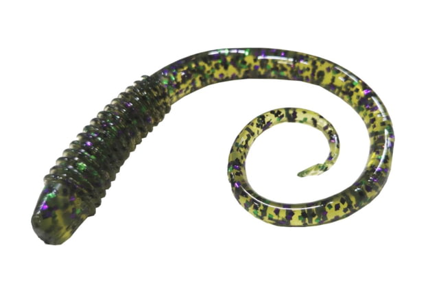 Chompers Possum Tail Worms Jig - 5 Pack Watermelon Candy 5in