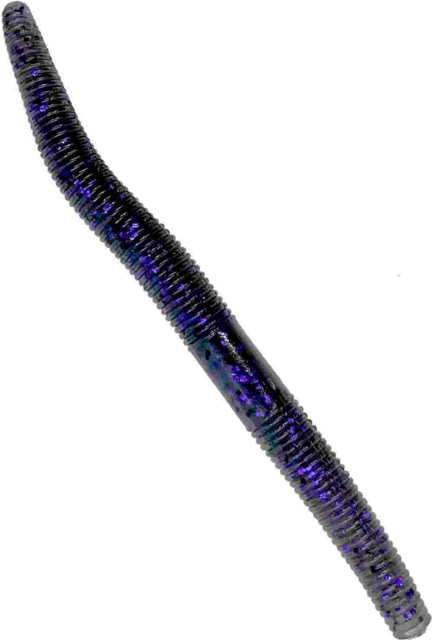 Chompers Salty Sinker Worm 1 5in Smoke/Purple Flake