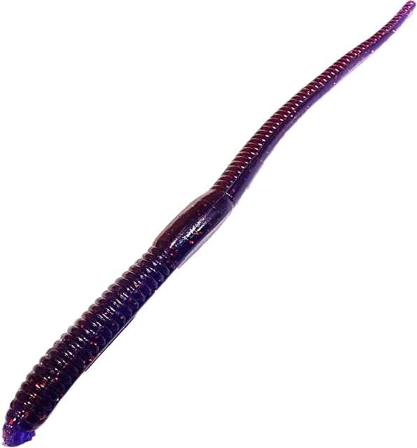 Chompers Shaky Worm 1 6in Brown Purple Laminate
