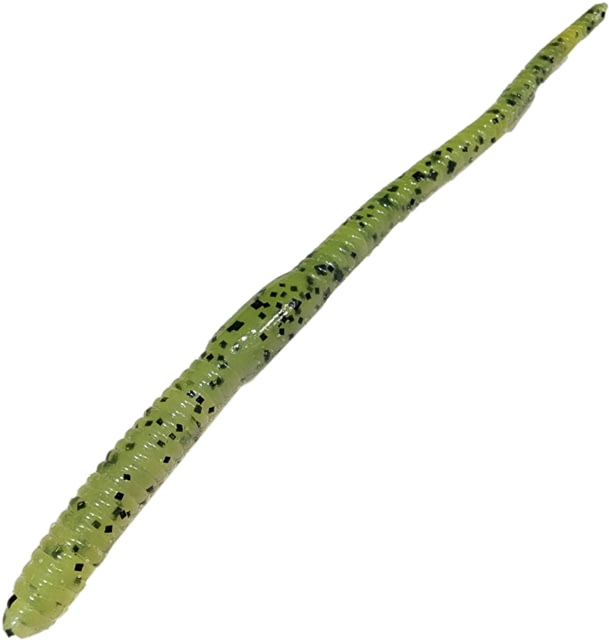 Chompers Shaky Worm 1 8in Chartreuse Shad