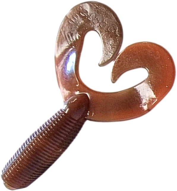 Chompers Super Jig Double Tail Grub 1 5in Orange Marmalade