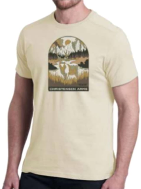 Christensen Arms Buck Valley SS Tee - Mens Sand S