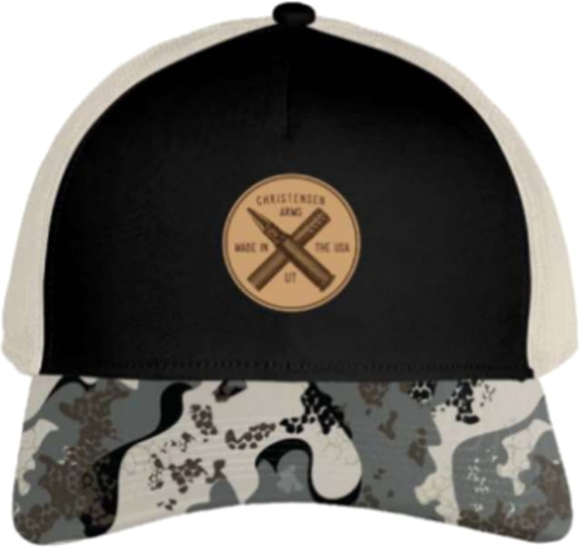 Christensen Arms Bullet & Barrel Camo Trucker - Mens Black/Alpine OSFM