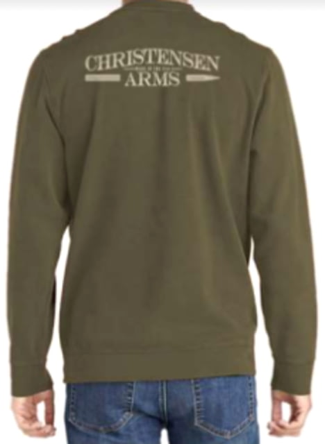 Christensen Arms Bullet & Barrel Crew Sweatshirt - Mens Army Green 2X