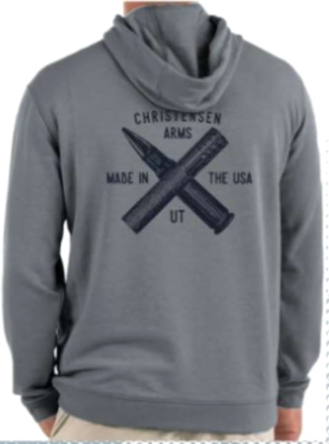 Christensen Arms Bullet & Barrel Hoodie - Mens Heather Gray L