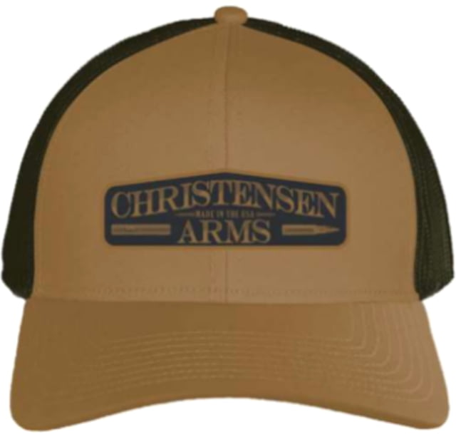 Christensen Arms Bullet & Barrel Wordmark Trucker - Mens Dark Khaki OSFM