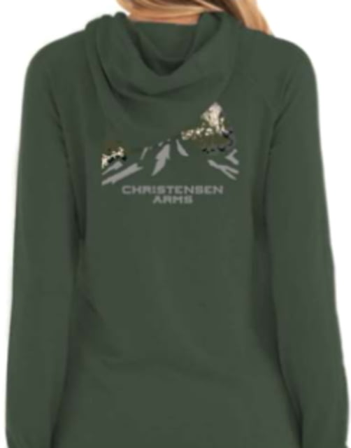 Christensen Arms Camo Mountain Full Zip Hoodie - Womens Olive S