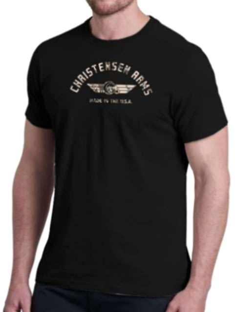 Christensen Arms Camo Ram Wordmark SS Tee - Mens Black XL