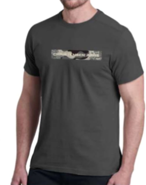 Christensen Arms Camo Wordmark SS Tee - Mens Carbon L