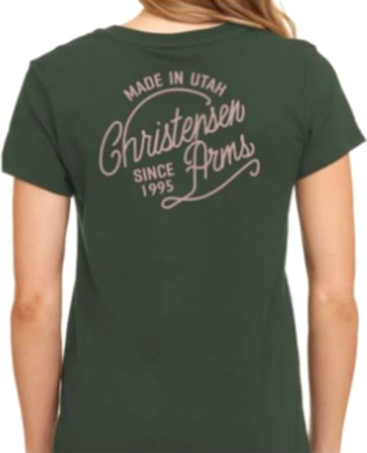 Christensen Arms Christensen Script Scoop Neck SS Tee - Womens Army Green XS