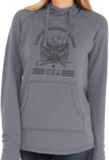 Christensen Arms Classic Eagle Hoodie - Womens Ash Gray XS