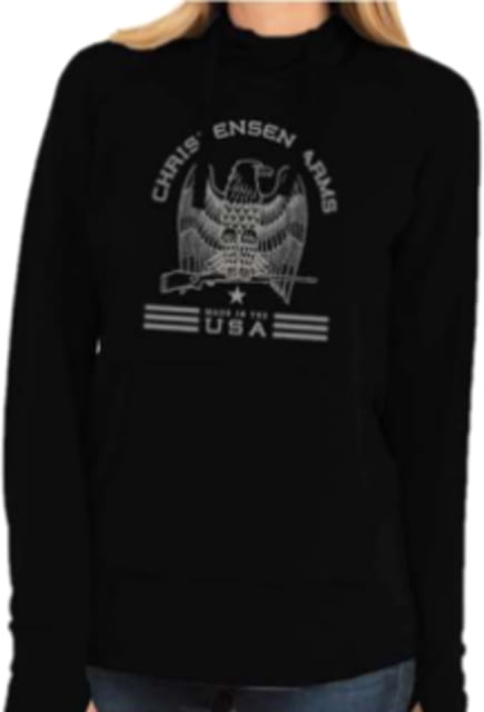 Christensen Arms Classic Eagle Hoodie - Womens Black XS