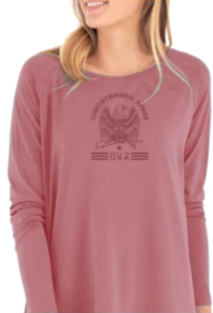 Christensen Arms Classic Eagle LS Tee - Womens Rose XS