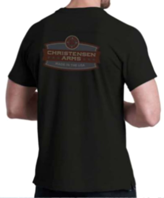 Christensen Arms Compass Wordmark SS Tee - Mens Black L