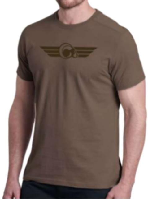 Christensen Arms Compass Wordmark SS Tee - Mens Coffee 2X