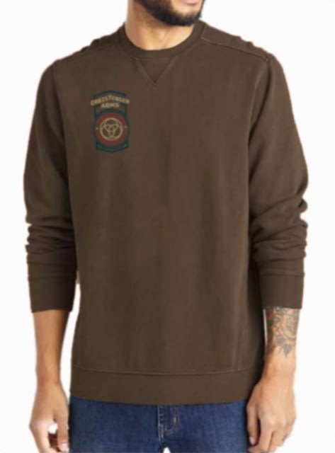 Christensen Arms Flag Map Crew Sweatshirt - Mens Coffee L