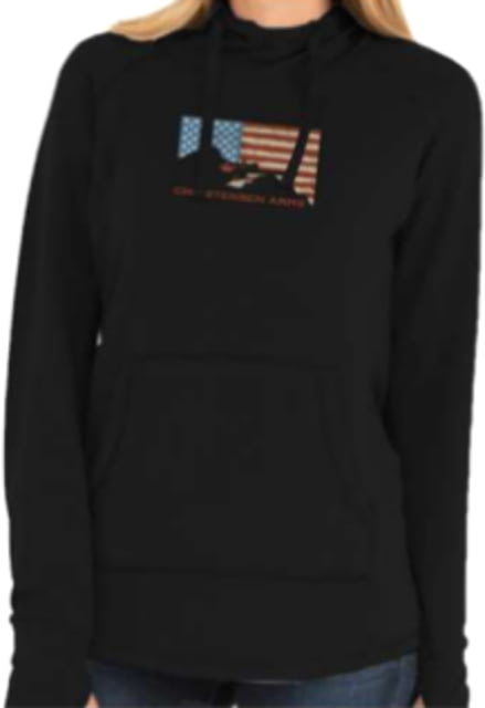 Christensen Arms Flag Silhouette Hoodie - Womens Black M