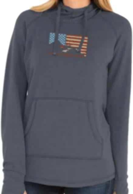 Christensen Arms Flag Silhouette Hoodie - Womens Carbon XS