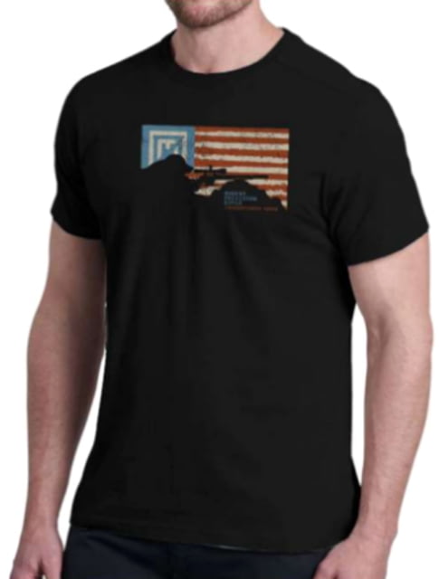 Christensen Arms Flag Silhouette SS Tee - Mens Black 4X