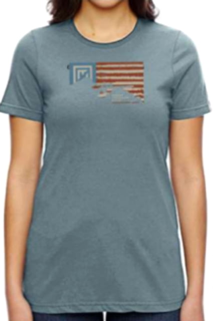 Christensen Arms Flag Silhouette SS Tee - Womens Denim XS