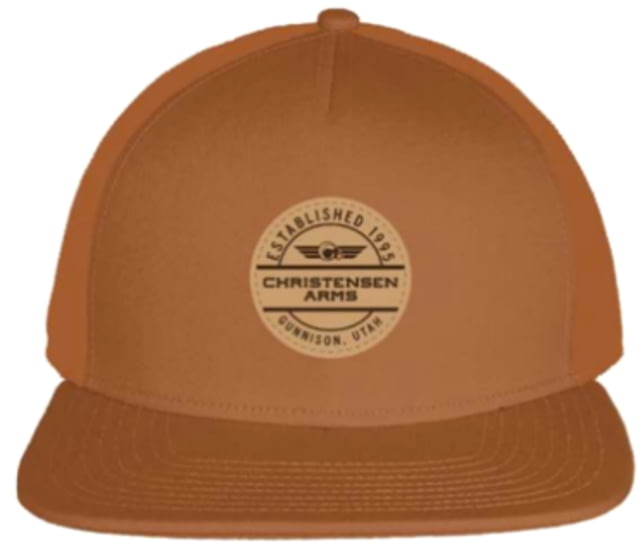 Christensen Arms Gunnison Leather Patch Cap - Mens Burnt Orange OSFM