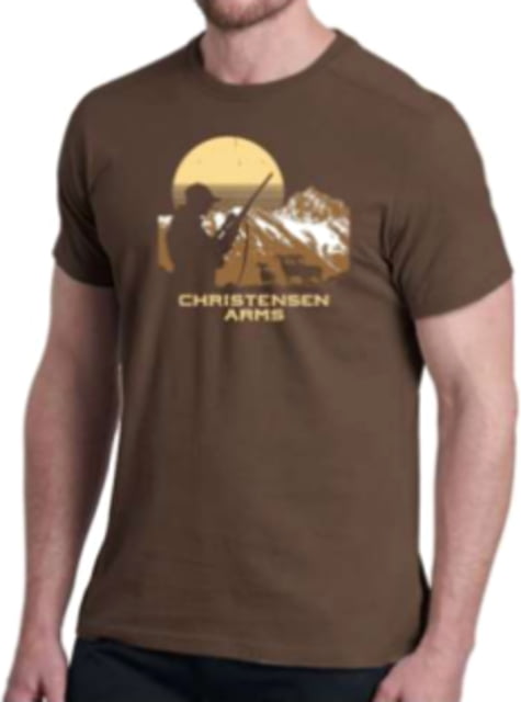 Christensen Arms Hunter Silhouette SS Tee - Mens Coffee L