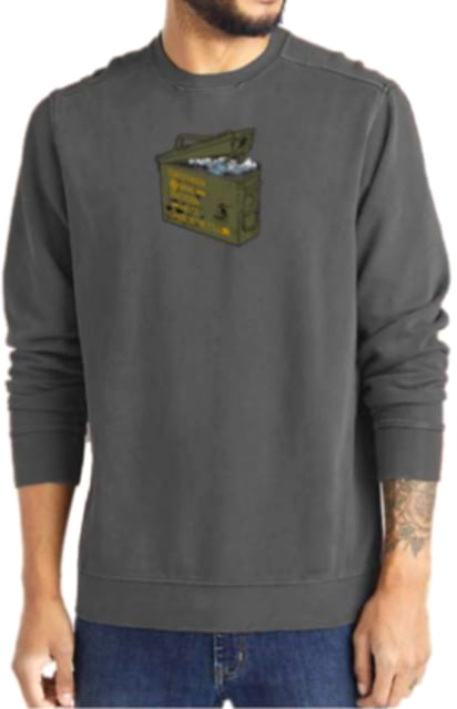 Christensen Arms Mountain Ammo Box Crew Sweatshirt - Mens Carbon S