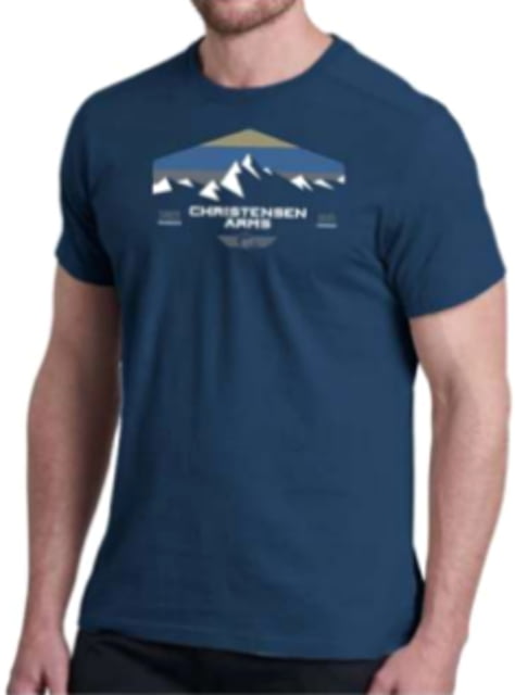 Christensen Arms Mountain Gradient SS Tee - Mens Deep Navy 3X