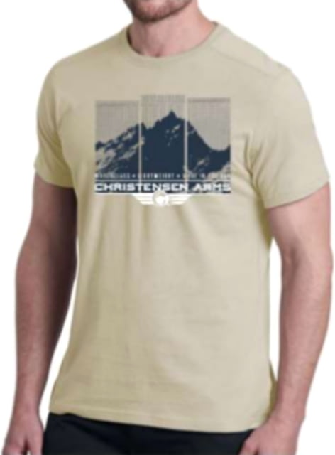 Christensen Arms Mountain Half-Tone SS Tee - Mens Sand 3X