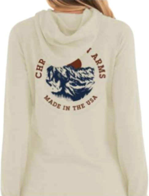 Christensen Arms Mountain Sunrise Full Zip Hoodie - Womens Khaki S
