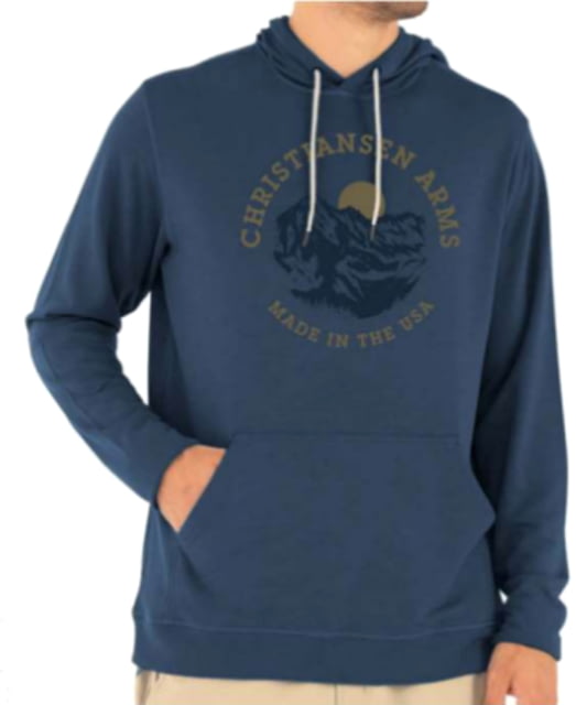 Christensen Arms Mountain Sunrise Hoodie - Mens Classic Navy S