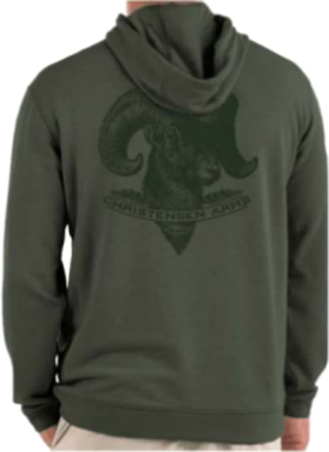 Christensen Arms Ram Graphic Hoodie - Mens Dark Olive 4X