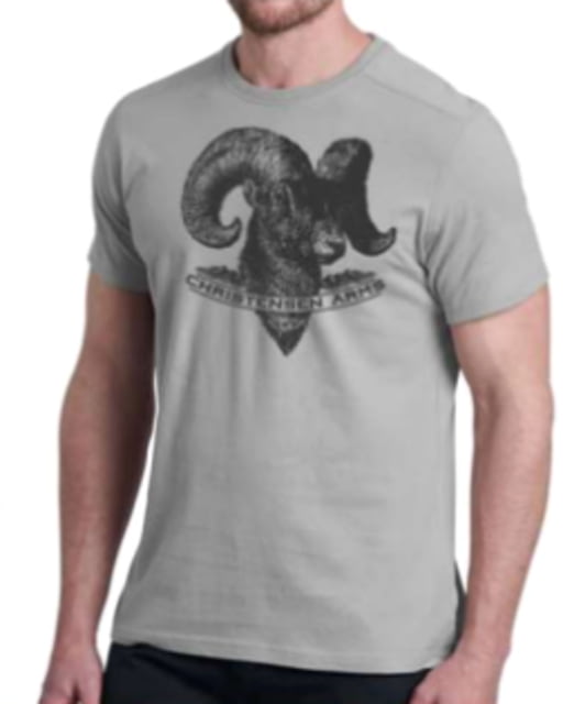 Christensen Arms Ram Graphic SS Tee - Mens Ash Gray 2X