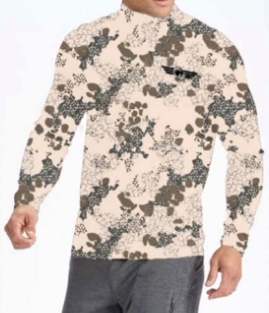 Christensen Arms Ram Logo Camo Performance LS Shirt - Mens Desert 3X