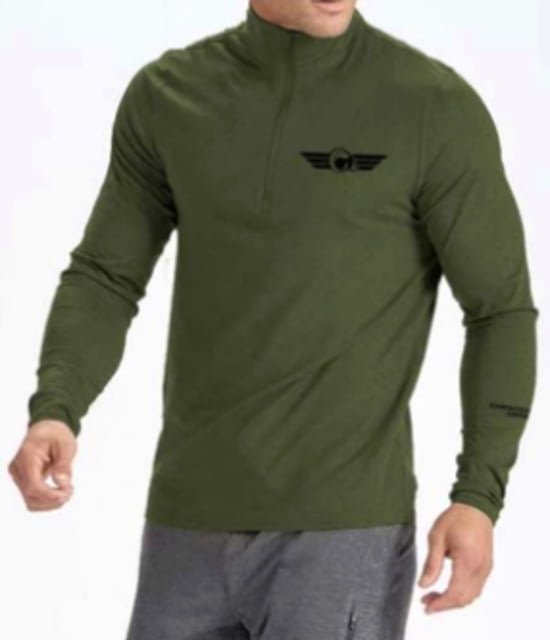 Christensen Arms Ram Logo Performance 1/4 Zip Pullover - Mens Olive 3X