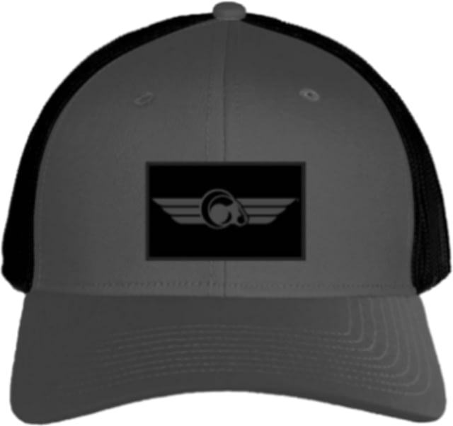 Christensen Arms Ram Logo Velcro Trucker - Mens Dark Gray OSFM