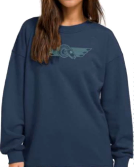 Christensen Arms Ram Skull Crew Sweatshirt - Womens Classic Navy L