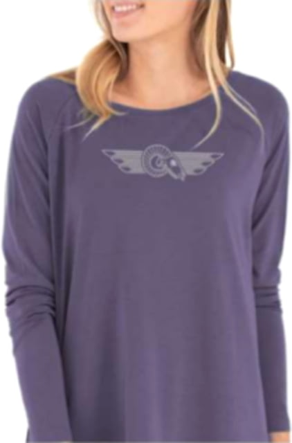 Christensen Arms Ram Skull LS Tee - Womens Lavender M