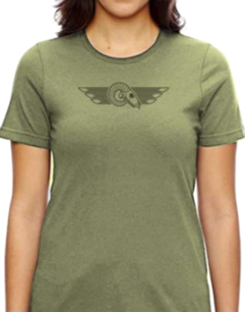 Christensen Arms Ram Skull SS Tee - Womens Sage L