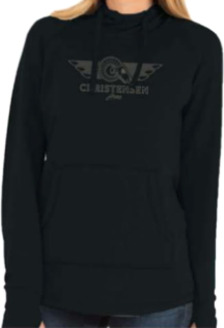 Christensen Arms Ram Skull Wordmark Hoodie - Womens Black XS