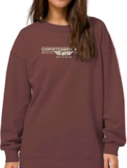 Christensen Arms Worldclass Wordmark Crew Sweatshirt - Womens Deep Rose XS