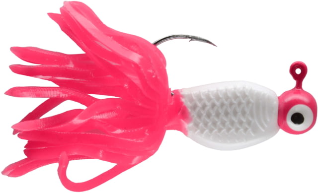 CHUBBS Panfish Broom Tail 3 Pack 1/16 oz #2 Hook Pink + White/Pink