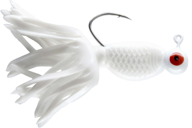 CHUBBS Panfish Broom Tail 3 Pack 1/16 oz #2 Hook White + White
